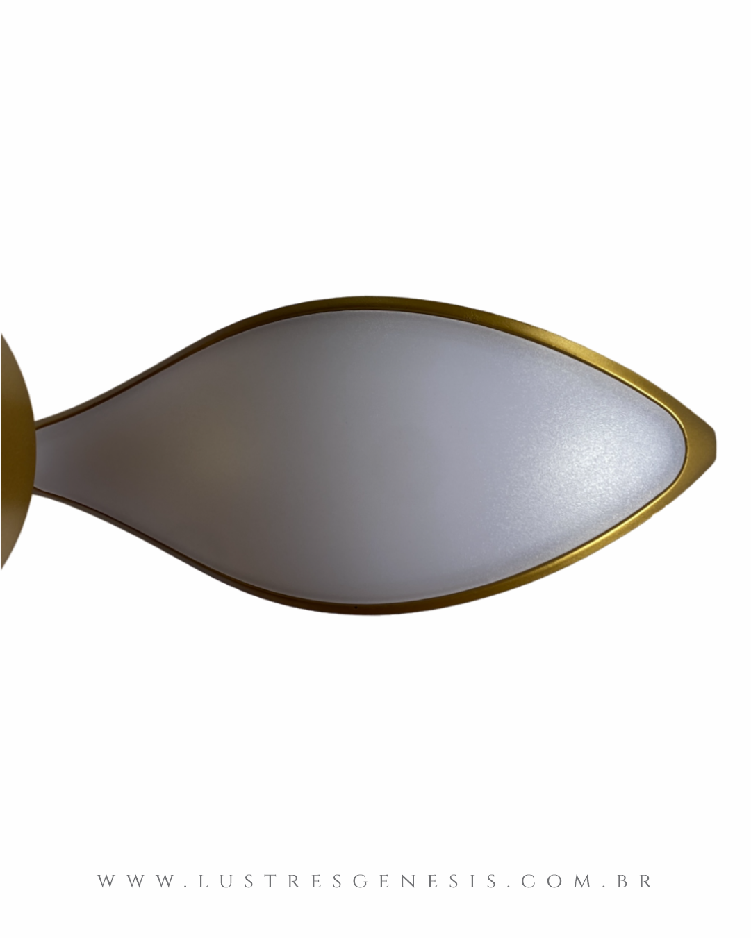 Arandela Moderna de LED Ark Dourada Lustres Genesis loja online de Lustres e Iluminação Decorativa